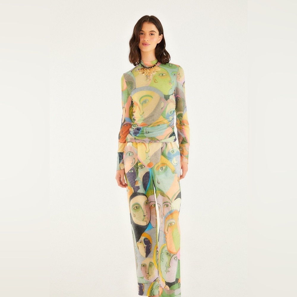 Farm Rio: Crowded Series Drawing Organic
Cotton Pants